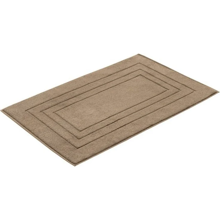 Vossen Badematte Feeling, Höhe 10 mm, beidseitig nutzbar, fußbodenheizungsgeeignet, Baumwolle, rechteckig, Badteppich, Uni-Farben, mit Bordüre, Hoch-Tief Effekt, reine Baumwolle – Bild 2