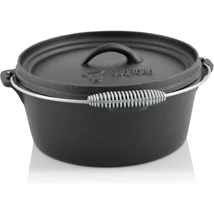 BBQ-Toro Grilltopf 7-teiliges Dutch Oven Set in Holzkiste mit Zubehör, gusseisen, Gusseisen (7-teiliges Dutch Oven Set mit Holzkiste und viel Zubehör, 7-tlg) – Bild 4
