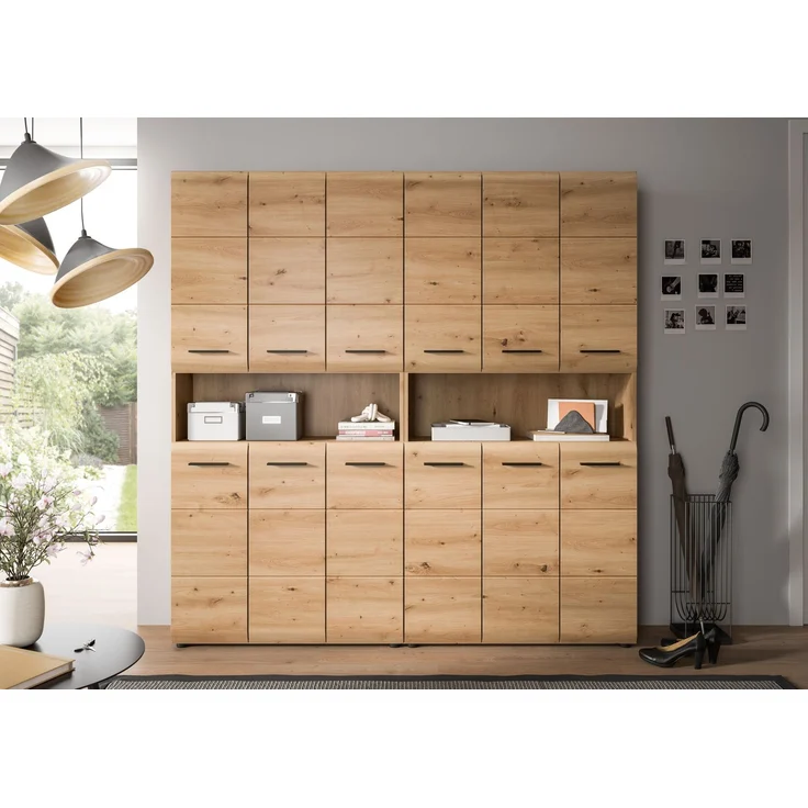 Badkombination (B/H/T: 180x185x30 cm) in Artisan Oak Nachbildung und Artisan Oak Nachbildung – Bild 7