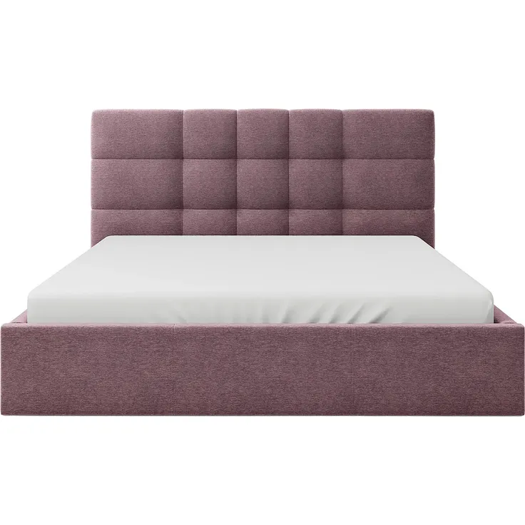 Vente-unique - ELIAVA Bett Stoff Rot - B 213 cm x H 106 cm x L 170 cm – Bild 5