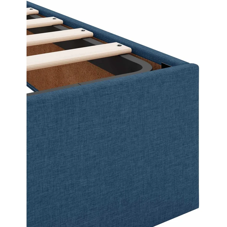 vidaXL Ottoman-Bett mit Matratze und LED Blau 80 x 200 cm Stoff 3457950 – Bild 12