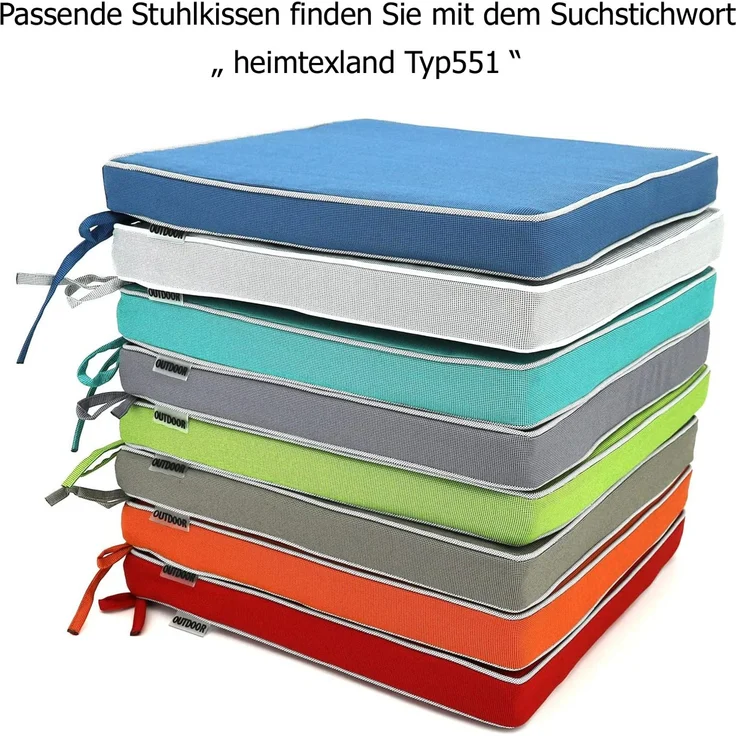heimtexland ® OUTDOOR Lounge Dekokissen LOTUS EFFEKT wetterfest 45x45 Garten Kissen Outdoorkissen Typ551 dunkelgrau – Bild 6
