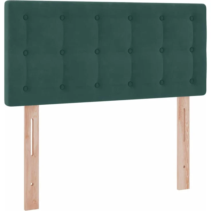 vidaXL Aufbewahrungsbett mit Kopfteil Dunkelgrün 90 x 200 cm Samt 3370854 – Bild 9