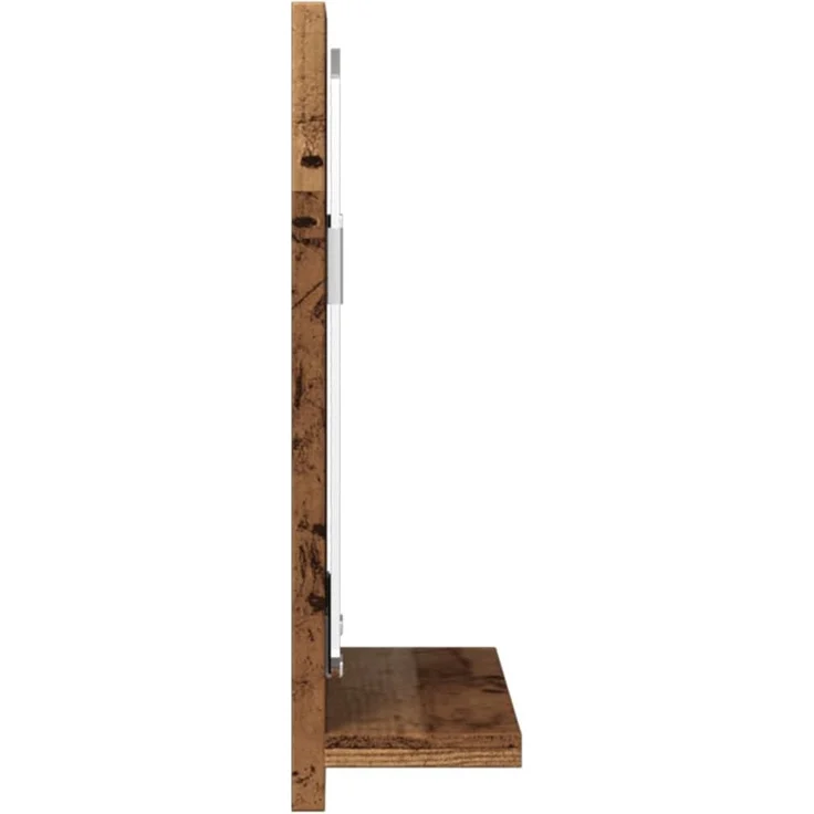 vidaXL Badspiegel mit Ablage Altholz-Optik 40x11x37 cm Holzwerkstoff 856187 – Bild 4