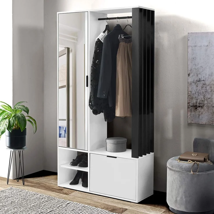 Garderobe-Set 'Raldento' Schwarz/Weiß – Bild 4