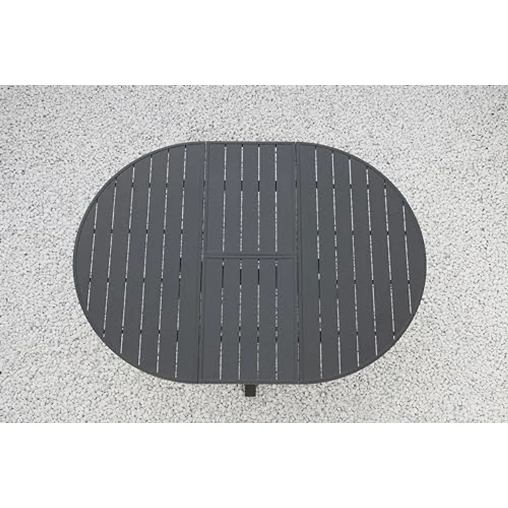 Destiny Gartentisch ARONA, Ø120/ (oval 170x120)x75cm, Aluminium – Bild 2