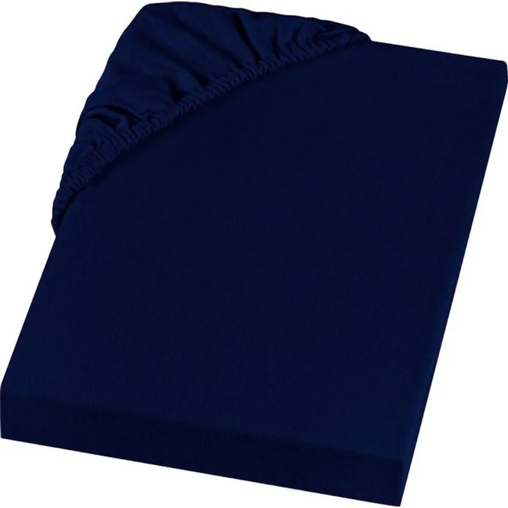 Setex REFIBRA Feinbiber Spannbettlaken dunkelblau 160 x 200 cm – Bild 4