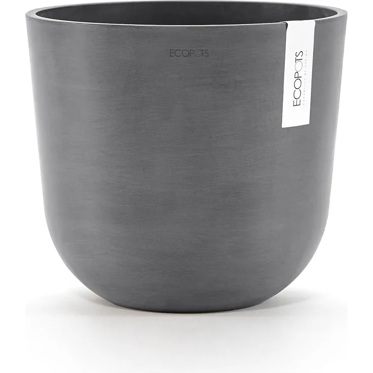 Ecopots Pflanztopf Oslo Ø 25 x 21,8 cm grau
