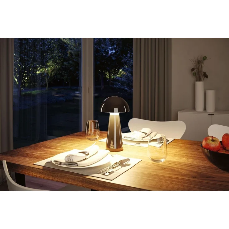 Paulmann 'Onzo' LED Akkuleuchte Dim-Touchfunktion, Kunststoff schwarz, Höhe 28,2 cm – Bild 3