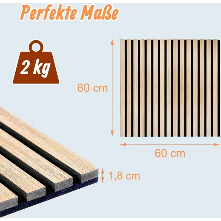 Akustikpaneele 4er Set 60 x 60 cm 10053403_9098 – Bild 4