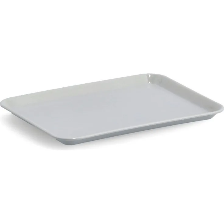 Basera® Tablett, kratzfest, Melamin, (1-tlg), grau, 24x18 cm