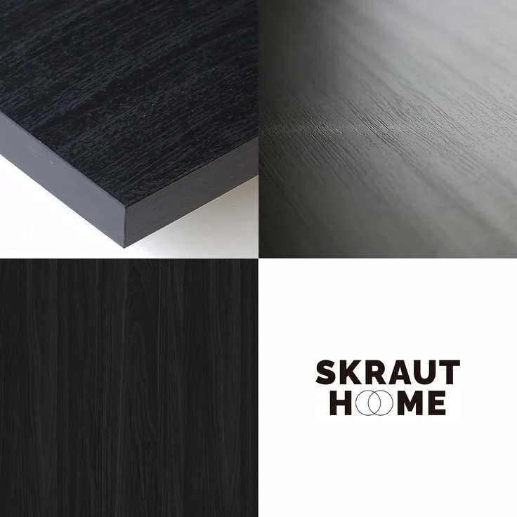 Skraut Home | TV-Schrank, Lowboard | für Wohnzimmer und Esszimmer | 200 x 45 x 35 cm | Für TV-Geräte bis zu 80" | Hängend | Moderner Stil | Weiß und Schwarz – Bild 8