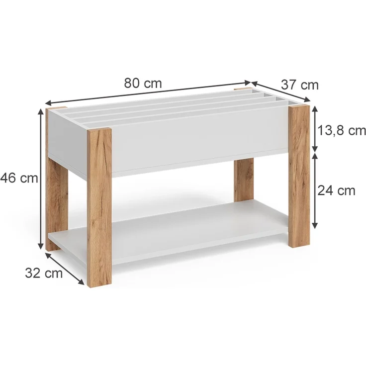 Kinderregal Malia Weiß/Artisan 80 x 46 cm Vitalispa – Bild 2