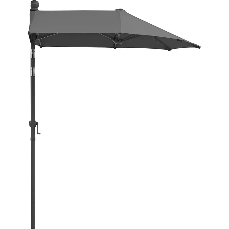 Sonnenschirm Salerno mezza quadratisch, ca. 150 x 150 cm anthrazit