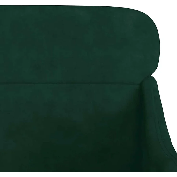 Sessel wohnzimmer, Relaxsessel Dunkelgrün 63x76x80 cm Samt – Bild 6