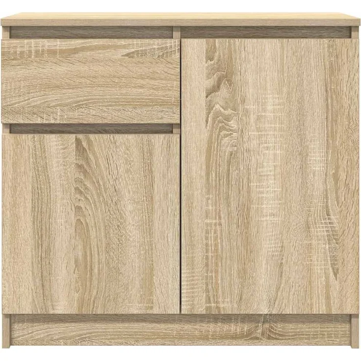 vidaXL Sideboard mit Schublade Sonoma-Eiche 71x35x65 cm Holzwerkstoff 861600 – Bild 5