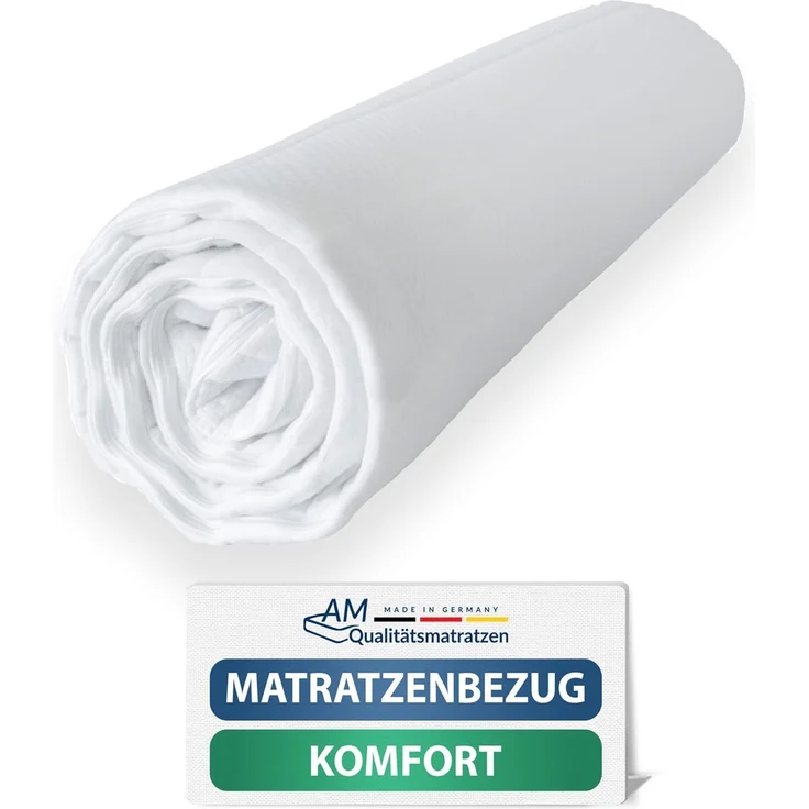 AM Qualitätsmatratzen | Hochwertiger Komfort Matratzenbezug180 x 210 x 14 cm - Ersatzbezug