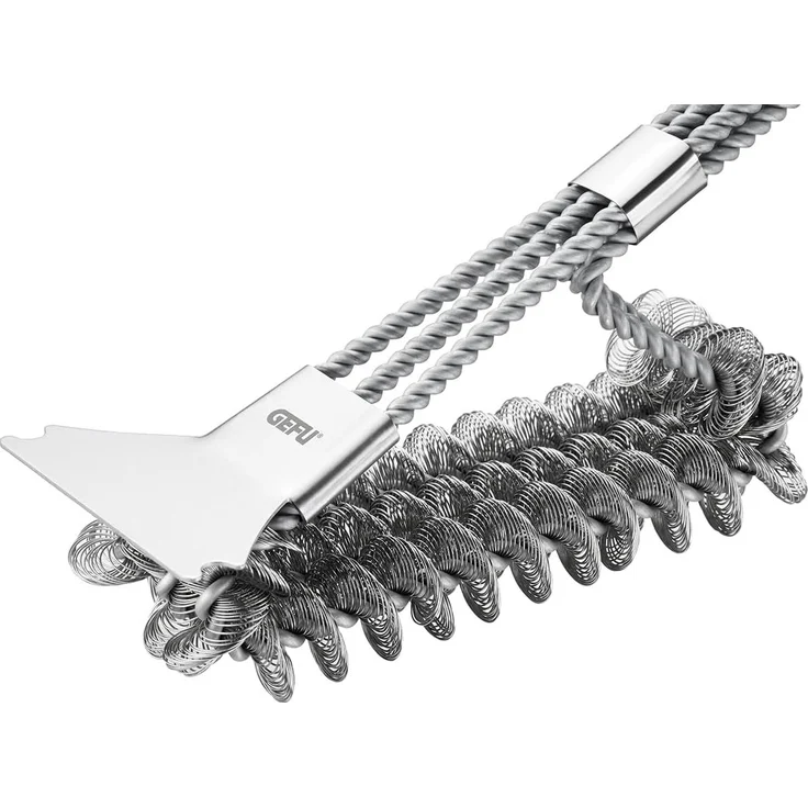 Gefu borstenfreie Grillbürste BBQ, Schwarz/Silber, 44 cm – Bild 5