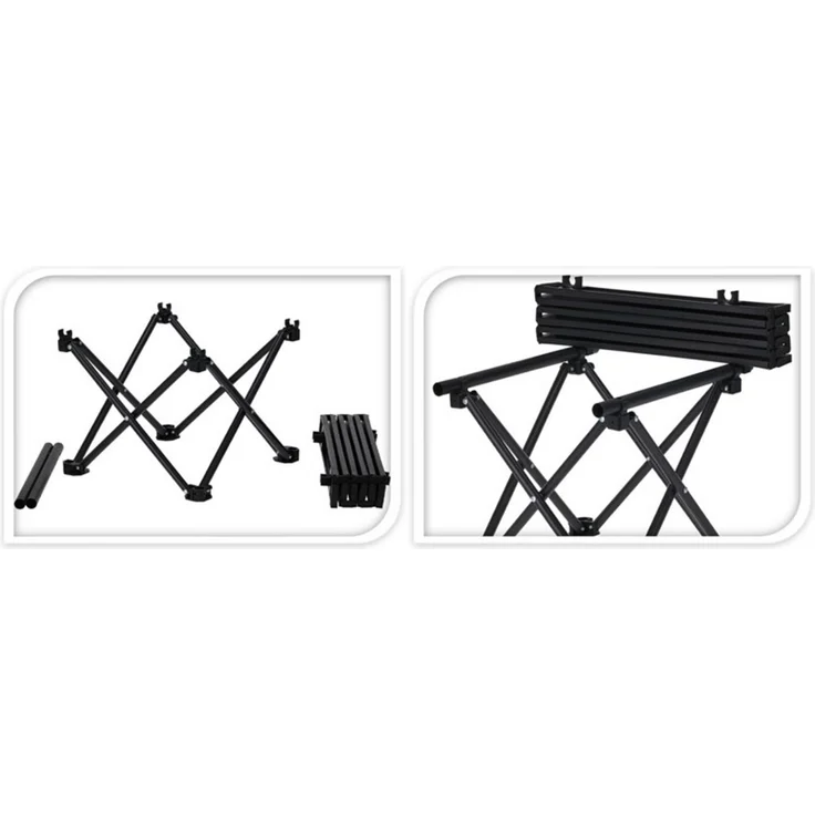 Koopman Sitzgruppe Campingmöbel Urlaub Reise 3 Tlg Set, (Set, 3-tlg, Packung), 3tlg, 1 Falttisch, 2 Faltstühle, inkl. Tragetasche – Bild 3