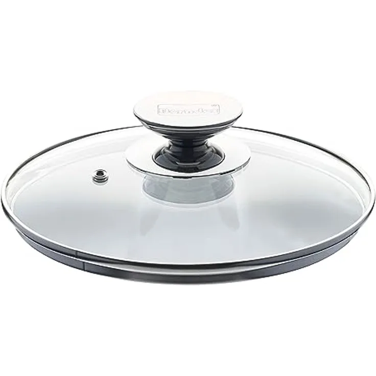 Berndes Spezialglasdeckel mit Edelstahlknauf, Sicherheitsglas, Transparent, Ø 20 cm, 007020