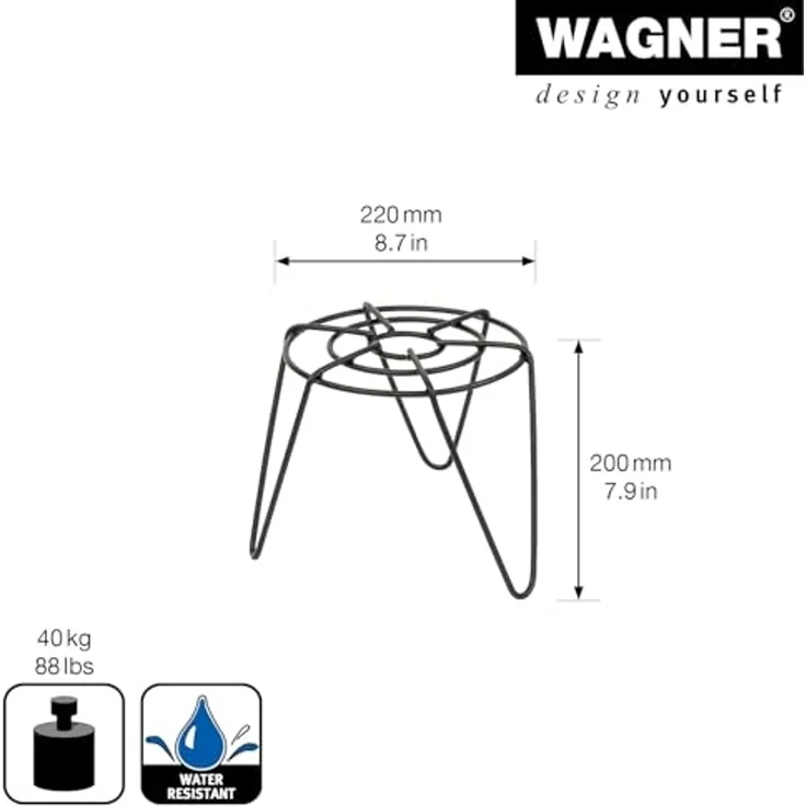 Wagner Pflanzenständer Hairpin Style schwarz Ø 22 cm – Bild 2