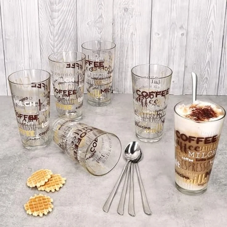 Justinus Besteck-Set 6er Set Twist lange Latte Macchiato Löffel 6 Pers Longdrink Eis, Edelstahl – Bild 4