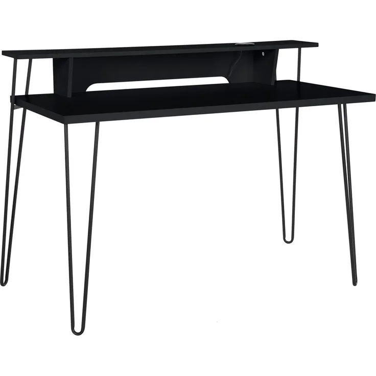 loft24 Schreibtisch Newline - Arbeitstisch Bürotisch Computertisch PC Tisch Schreibpult, mit kabelloser Ladestation und Kabeldurchführung, Breite 115 cm