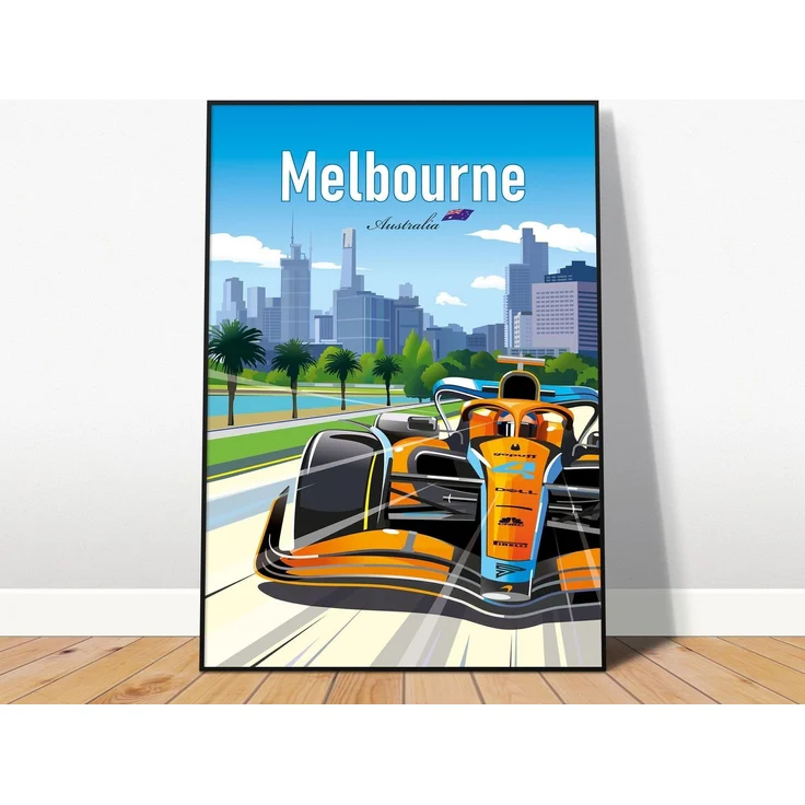 Poster Formel 1 Länder Städte Rennstrecke Rennfahrer Rennwagen · Deko Print ohne Rahmen - I Montreal / 40x50 cm – Bild 4