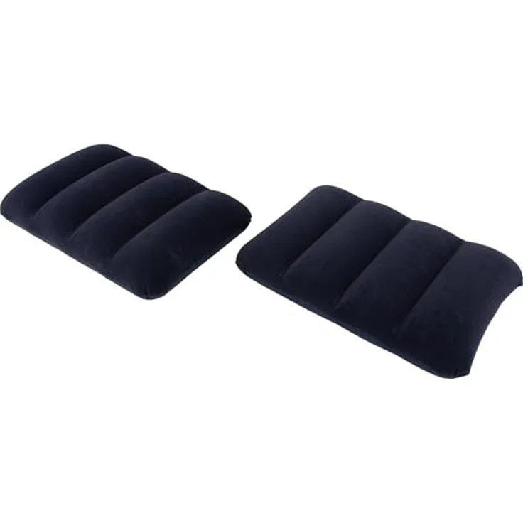 Avenli Luftmatratze Luftbett Camping für 2 Personen mit Pumpe & 2 Kissen 203 x 152 x 22 cm, (aufblasbar Ideal als Reisebett oder Isomatte, Set mit Luftpumpe und Kissen), Indoor und Outdoor mit beflockter Oberfläche – Bild 6