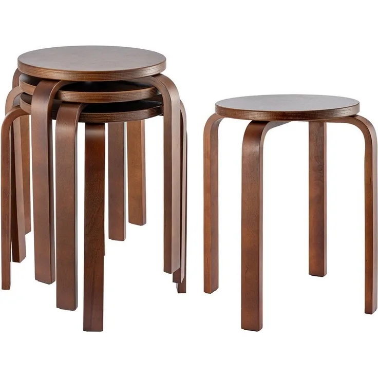 Youyijia Holzstuhl 4er Set Esszimmerstühle Esszimmerstühle Aus Holz Sitzhocker