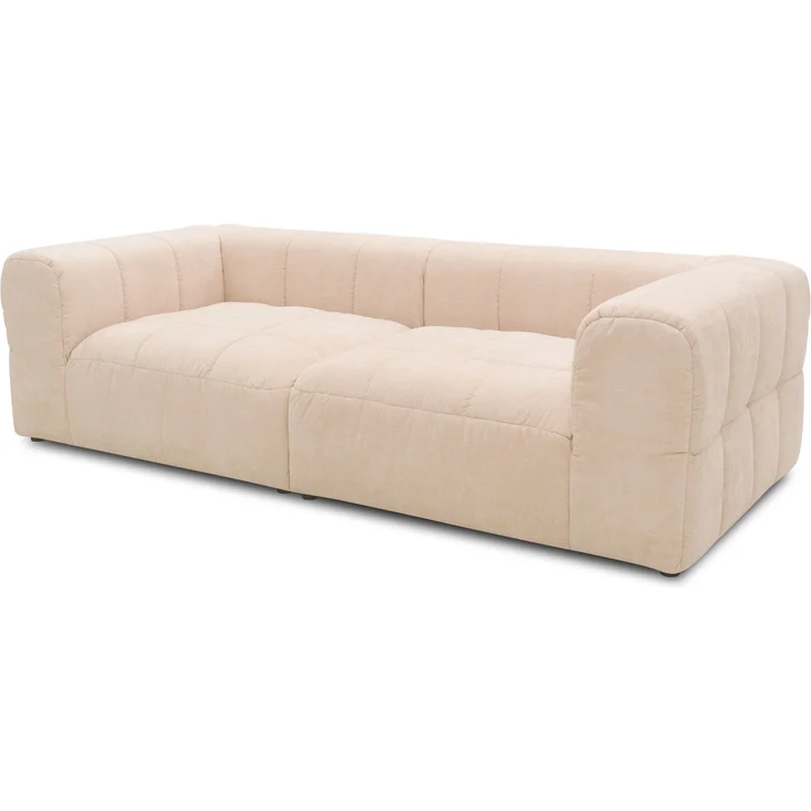 DOMO. collection Sofa 800 019, 3-Sitzer Couch mit Taschenfederkern und gepolsterter Rückenlehne, 3er Bigsofa, Polstergarnitur 113 x 250 x 72 cm (BxTxH), rosé – Bild 7