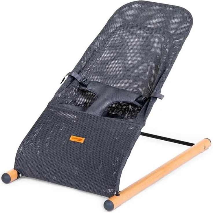 Babywippe, Buche, Atmungsaktiv, anthrazit, L 74 cm