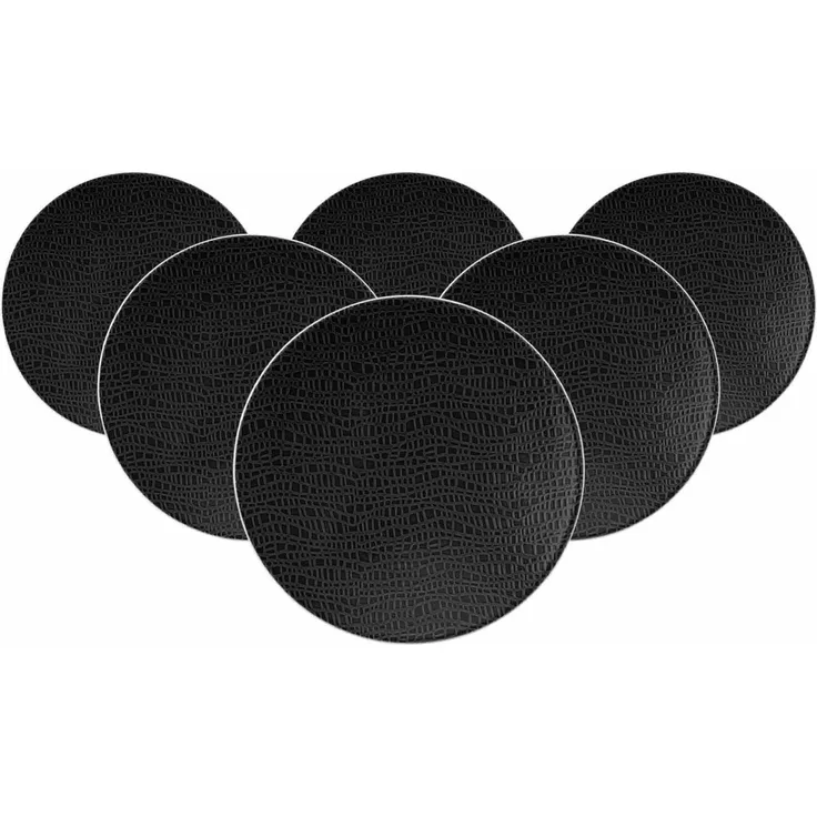 Seltmann Weiden Life Fashion Brotteller ø 16,5 cm 6er Set - Glamorous Black