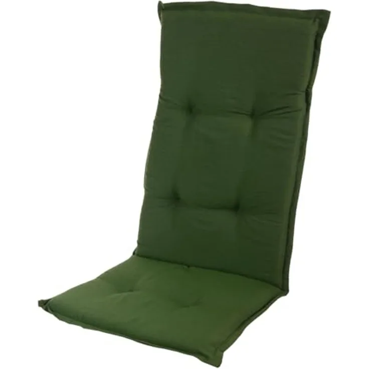 Sun Garden Hochlehnerauflage Hochlehner Naxos/Rio 50318-201 grün 117 x 49 x 6 cm Sun Garden, (1 St), Halteband verstellbar mit Bindebändern