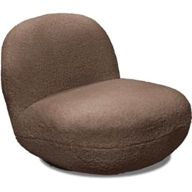 Drehsessel Chris ED Exciting Design Farbe Braun – Moderner Mikrofaser-Sessel mit Nosagfederung – Bild 4