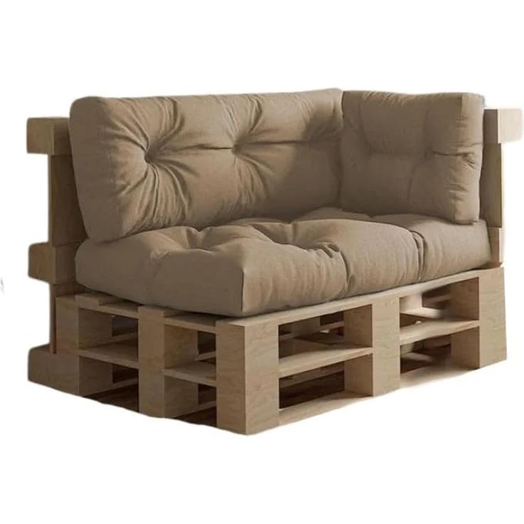 chilly pilley Palettenkissen Wasserdicht Palettenauflage Palettenpolster Palettenmöbel Gartenkissen Wasserfest Wasserabweisend viele Größen und Farben (Set 3 er. Cappuccino) – Bild 1