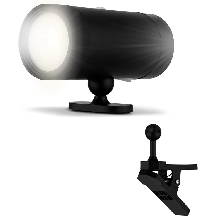 REV LED Wandleuchte 2-fach - Wandlampe mit Akku & Bewegungsmelder, 180lm, kabellos, dimmbar, 360° drehbar. Wegeleuchte zum Mitnehmen - für Camping, Garage & Keller, IP54, schwarz