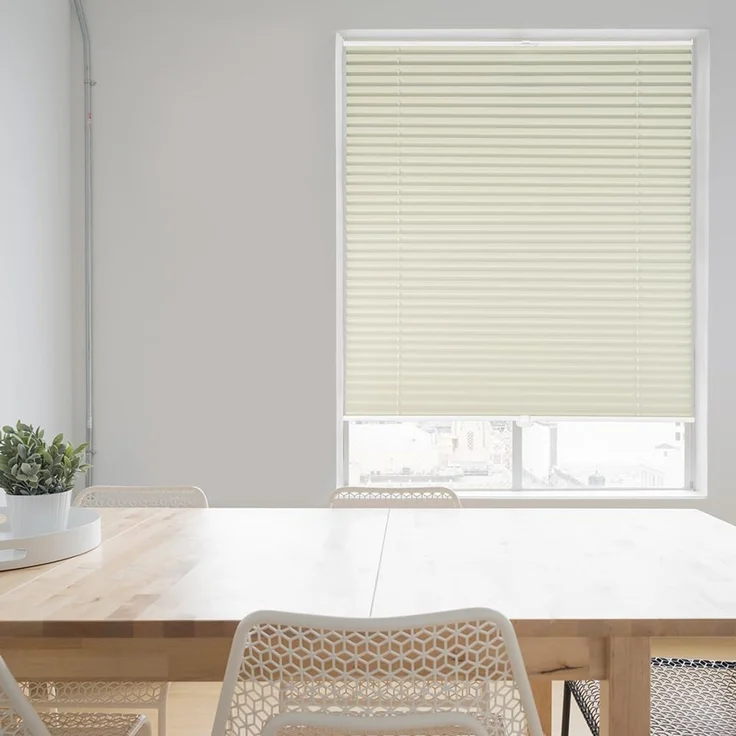 Sekey Plissee Klemmfix ohne Bohren 80x210cm, Beige – Bild 8