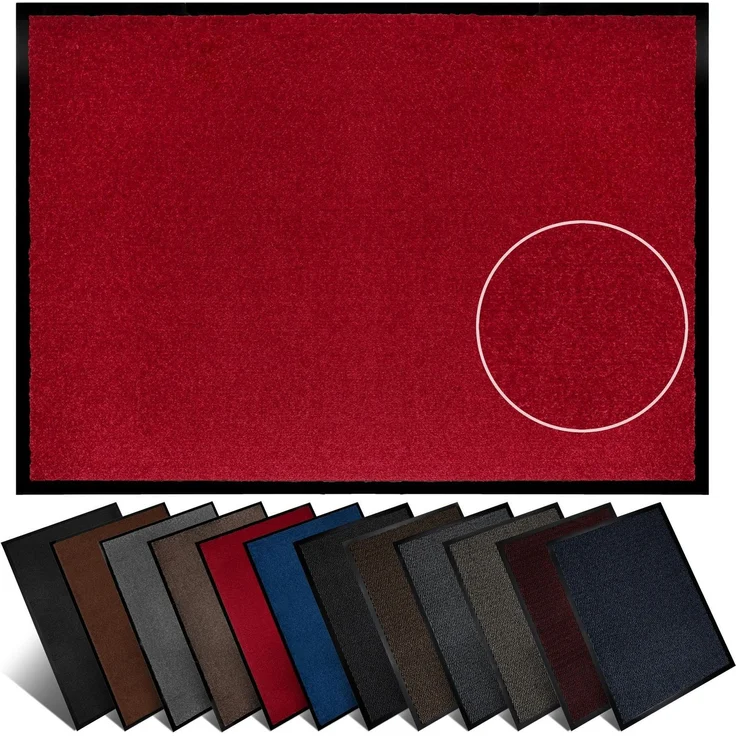 Furni24 Fußmatte - Rot, 80 x 120 cm – Bild 1