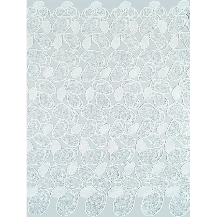 Scheibengardine Plauener Spitze - Kieselsteine (Bx H) 72cm * 60cm weiß – Bild 4