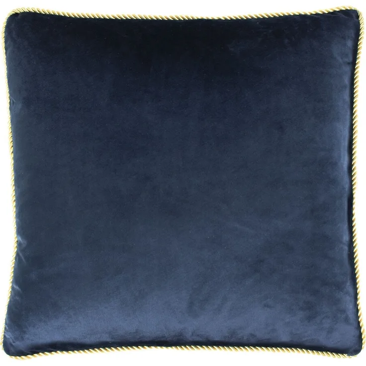 Kissen VELVET SAMT BHT 45x45x10 cm blau Dekokissen