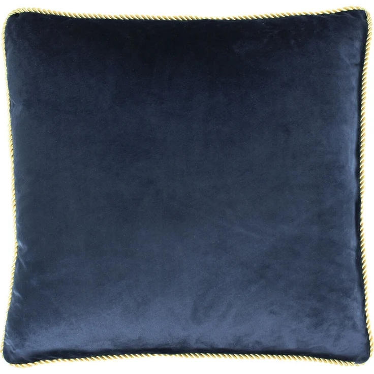 Kissen VELVET SAMT BHT 45x45x10 cm blau Dekokissen