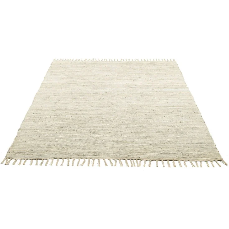 THEKO Teppich Happy Cotton Fleckerl, handgewebt, rechteckig, Höhe: 5 mm, Flachgewebe, reine Baumwolle, meliert, mit Fransen, auch als Läufer – Bild 1