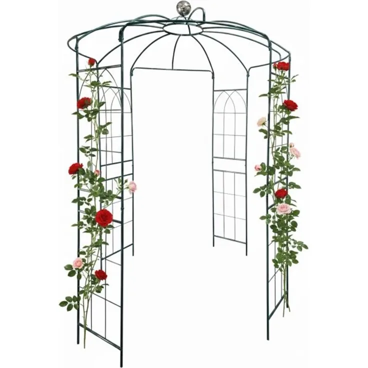 Relaxdays Rosenpavillon Metall