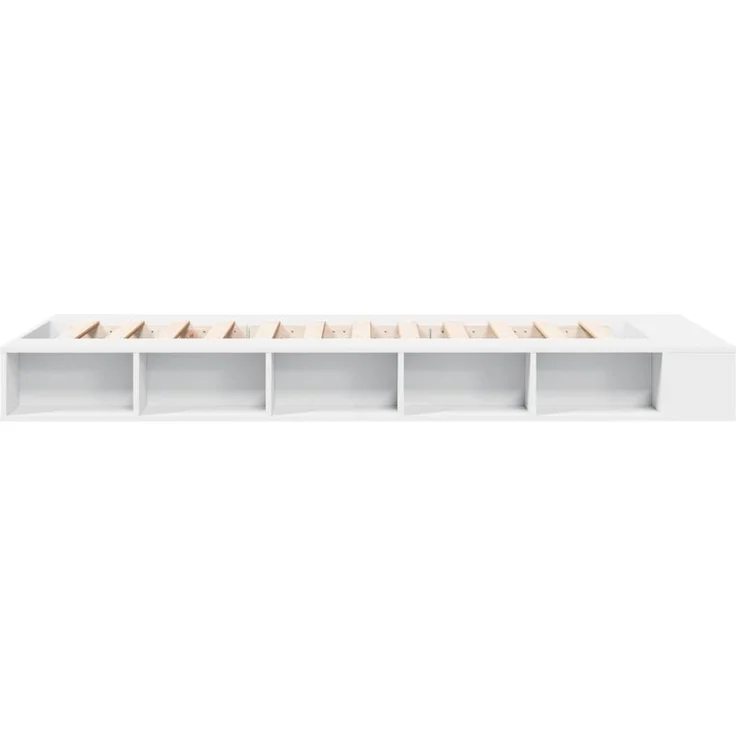 vidaXL Bettgestell Weiß 75x190 cm Holzwerkstoff 3280531 – Bild 5