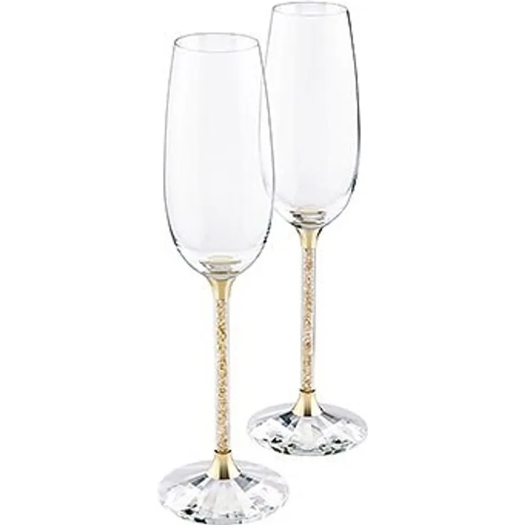 Swarovski Crystalline Sektkelche, Goldfarben (2er-Set) 5102143