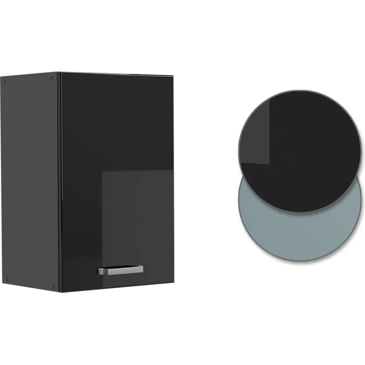 Hängeschrank R-Line Schwarz Hochglanz 40 cm Vicco – Bild 6