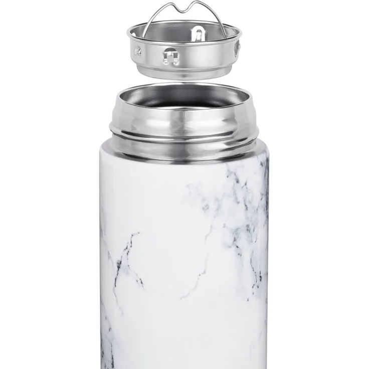 NOVEEN Matte Sport Trinkflasche 450 ml Grau – Bild 3
