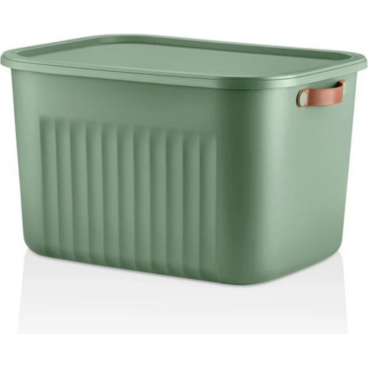 Luxury Bites Aufbewahrungsbox mit Deckel, 20L-15L -10L BPA-freie Kunststoff, nestbar und stapelbar (6 Farben, 9 Farbkombiationen, 3er Set) – Bild 1