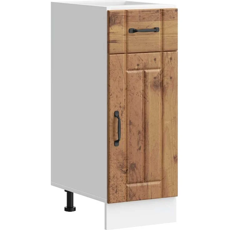 vidaXL Küchen-Unterschrank Lucca Altholz-Optik Holzwerkstoff 853705 – Bild 1
